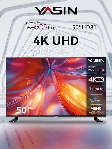 iphone s6: Телевизор YASIN 50" UD81 - Экран 50 дюймов, разрешение 4K UHD - HDR10 — 1