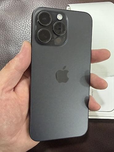 IPhone 15 Pro Max, Б/у, 256 ГБ, Black Titanium, 85 %