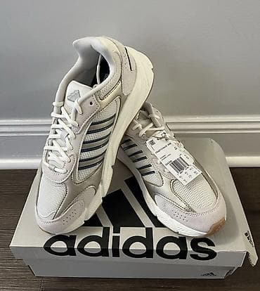 Кроссовки adidas (модель с ретро‑силуэтом) - Цвет: светло‑серый/белый