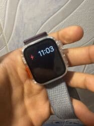 Смарт‑часы в стиле Apple Watch series 9 41mm c прямоугольным экраном и