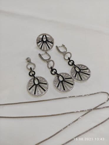 свадебные наборы ручной: Италия Эксклюзив Серебро пробы 925 Качество отличное Камни фианиты — 4