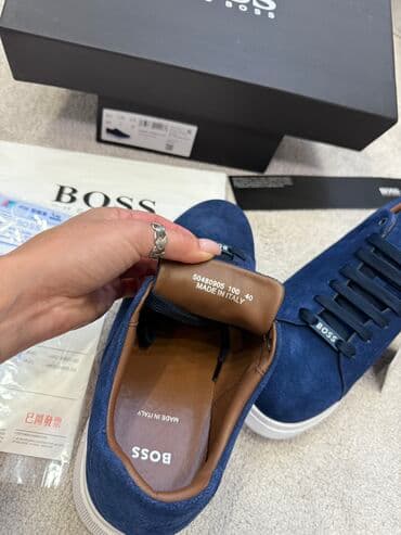 прокат мужских костюмов [возьми на прокат] бишкек фото: Мужские кроссовки, 41, Boss, Новый, цвет - Синий, Самовывоз, Платная доставка — 4