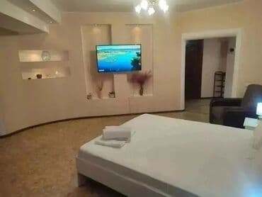 суточный квартира бишкек парк: 1 комната, Бронь, Банные принадлежности, Телевизор — 1