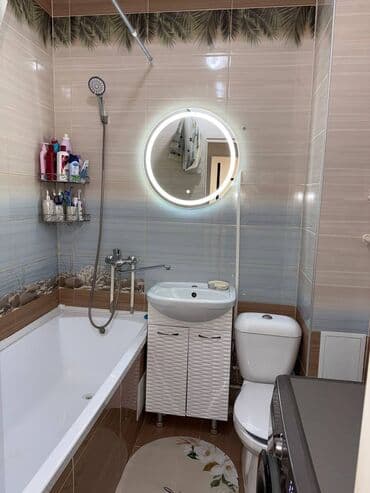 недостроенные дома в бишкеке: 1 комната, 43 м², 106 серия, 9 этаж, Евроремонт — 2