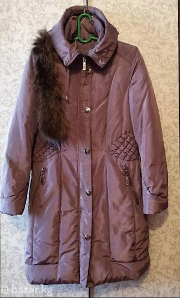 Пуховик, По колено, С капюшоном, С поясом, 3XL at lalafo.kg Пуховик, По колено, С капюшоном, С поясом, 3XL