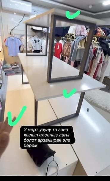 буду телевизор: Продаётся модульный набор торговых/домашних полок и тумба под ТВ. - — 1