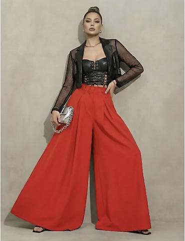 Брюки: Брюки Палаццо, Осень-весна, Made in KG, Новый, M, L, XL — 1