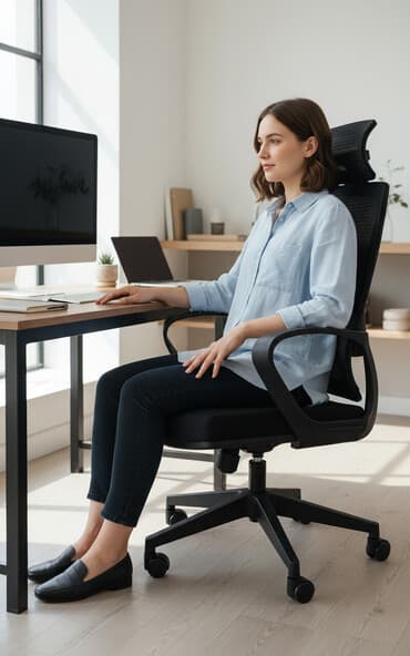 спинка для офисного кресла: Офис креслолор, Дөңгөлөктүү, түсү - Кара — 1