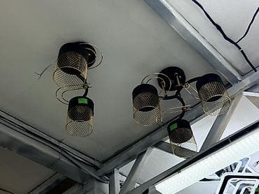 Потолочные светильники с плафонами-сетками в современном стиле -