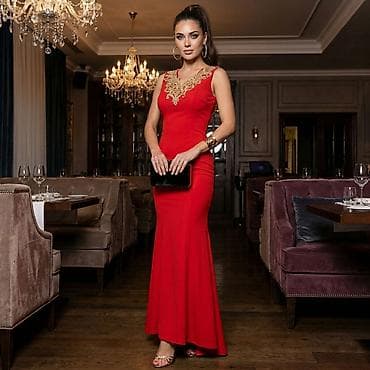 second hand: Вечернее платье, Длинная модель, Без рукавов, M — 3