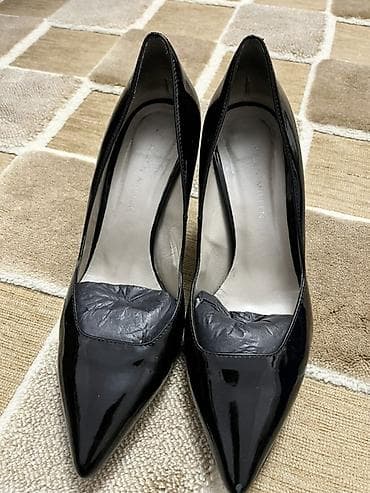 коженные: Туфли-лодочки Karen Millen - Классическая пара в черном цвете — 1