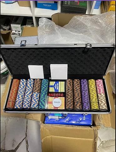 🃏 Элитный Покерный Набор: Ощутите Азарт Настоя Профессиональный at lalafo.kg 🃏 Элитный Покерный Набор: Ощутите Азарт Настоя Профессиональный