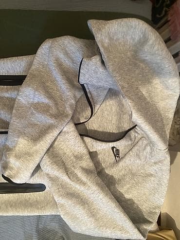 парная одежда: Мужская толстовка, M, Nike, Новый, цвет - Серый, Платная доставка, Самовывоз — 2