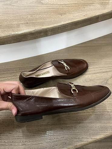 Жеке буюмдар: Zara лоферы из натуральный кожи, Супер удобные и мягкие. Два раза — 2