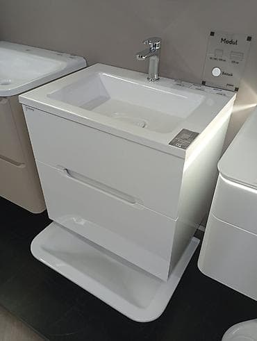 solutions elementary: Комплект для ванной Jorno Raval Modul 65, белый - Подвесная тумба — 1