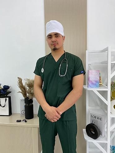 Медтовары: Медицинский костюм (scrubs) унисекс - Комплект: топ с V-образным — 3