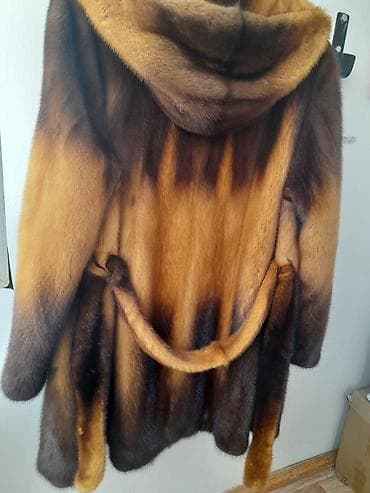 lost cherry: Шуба, По колено, Канада, С капюшоном, 2XL — 6