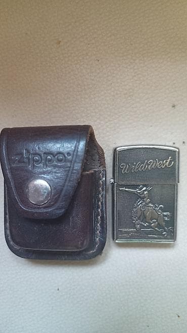 кожаные бу: Зажигалка, Zippo, Бензиновая, Б/у — 1