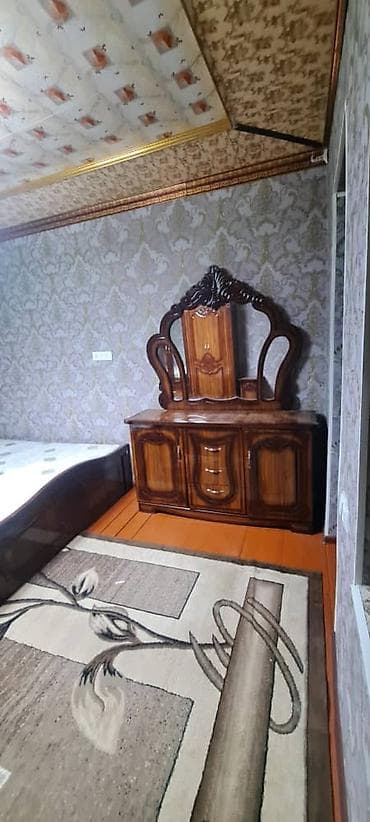 ашкана гарнитуры: Уктоочу бөлмө гарнитуру, Эки кишилик керебет, Жыгач, түсү - Күрөң — 2