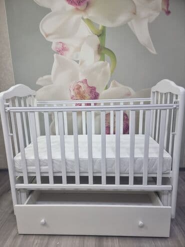 железная двухъярусная кровать: Люлька, Новый, Качалка, Дерево, цвет - Белый, Самовывоз — 4