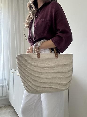 Шоппер, Новый, Материал: Хлопок, Женские