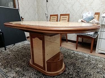 office table: Кухонный стол и стул, Б/у — 1