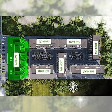 Квартиры: 1 комната, 55 м², Элитка, 8 этаж, Готовая ПСО (под самоотделку) — 1