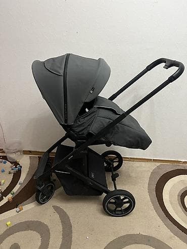 chicco echo: Детская коляска 2 в 1 (люлька + прогулочный блок) - Цвет: серый, рама — 5