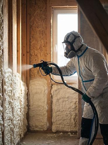 Напыление теплоизоляции ППУ (пенополиуретан) Профессиональное