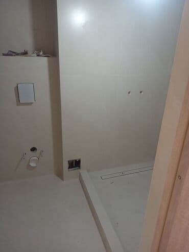 Ички жасалга: Дубалдарды коюу үчүн даярдоо, Дубалдарды грунттоо үчүн даярдоо, Плиткаларды кесүү | Карапа плиткасы, Керамогранит плиткасы, Мрамор плиткасы | Тикелей төшөө, Диагоналдуу төшөө, Горизонталдуу төшөө 6 жылдан ашык тажрыйба — 4