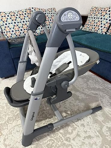 Детский комод: Стульчик для кормления, Другой бренд, Пластик, Трансформер, цвет - Серый — 4