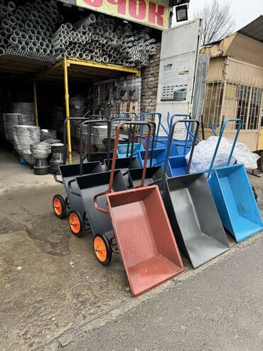 садовый измельчитель: Садово-строительная тачка и тележка, Стальная, Двухколесная, Новый — 6