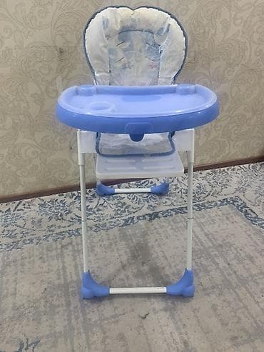 foldable table: Стульчик для кормления, Другой бренд, Металл, Другой вид, цвет - Белый — 2