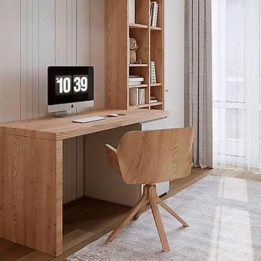 Стол жана отургуч комплекттери: Буйрутма эмеректер, Уктоочу бөлмө, Ашкана гарнитурасы, Шкаф, Керебет — 4