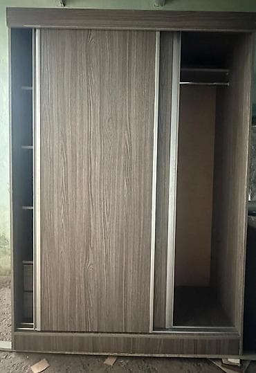 шкаф купе акрил: Шкаф-купе из ЛДСП, цвет «дуб серый» с выраженной древесной текстурой — 3