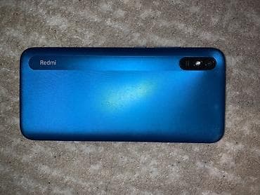 Redmi, Redmi 9A, Б/у, 64 ГБ, цвет - Синий, 1 SIM, 2 SIM