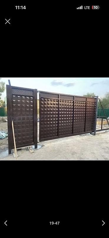 автоматик: Металлические ворота и калитки на заказ - Типы конструкций: откатные — 8