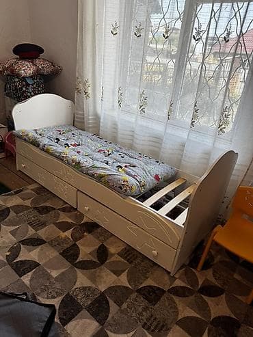 small table: Детская кровать трансформер, Б/у, цвет - Белый — 10