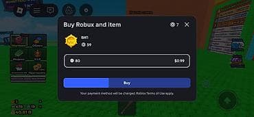 Продажа внутриигровых опций для Roblox (скриншоты из приложения): -