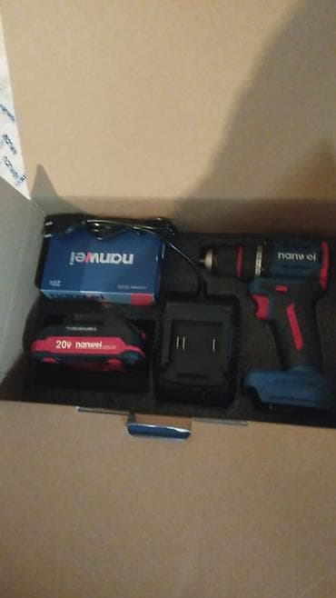 зарядка для аккумлятора: Аккумуляторный шуруповёрт/дрель Namwel 20V в комплекте. Особенности — 1