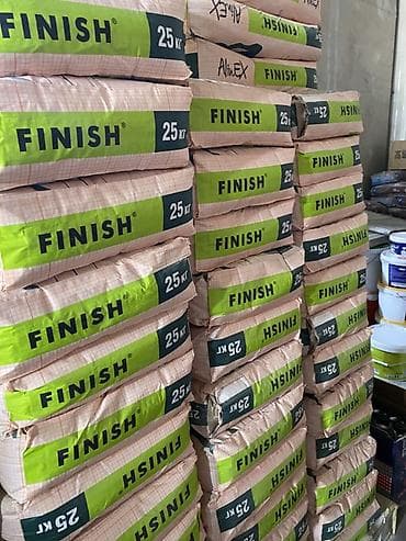 Шпаклевка FINISH, фасовка 25 кг - Сухая строительная смесь для