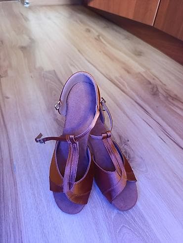 обувь для танцев: Женские танцевальные босоножки - Модель: закрытый бок, открытый — 2