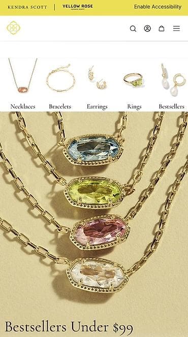 Ювелирный комплект Kendra Scott США, новый комплект - Браслет — 7