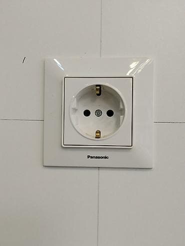 Розетка, Жерге салуу менен, Panasonic, Ичине орнотмо розетка, 1 розетка