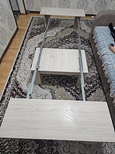 шикарный раздвижной стол: Стол трансформер Для зала, Раскладной стол, Длина, см: 3,500 см, цвет - Бежевый — 3