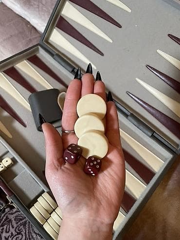 Спортивные сумки: Нарды в кейсе с ручкой полный комплект. - Игровое поле с инкрустацией — 2