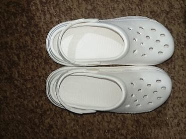 белые шлепки: Сабо, 42, Crocs, Новый, цвет - Белый — 1