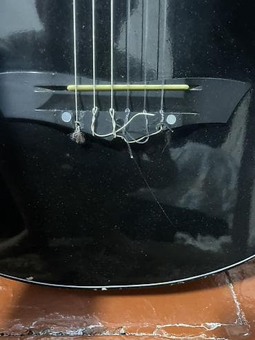 гитары ямаха: Классическая гитара Lanyian, корпус формата фолк/парлор, цвет — черный — 2