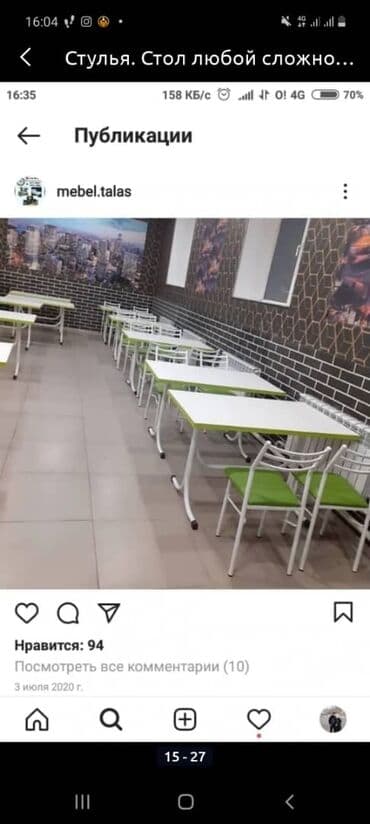 продаются бу стулья: Стул,стулья,стол,стульчик,стулдар,отургучтар,,кафе,ресторан,столовый,о — 18