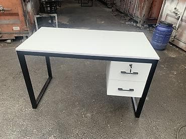 Офисные столы: Офисный стол, Новый, Нерегулируемый, цвет - Черный, Прямоугольный, ЛДСП, Самовывоз, Платная доставка — 4